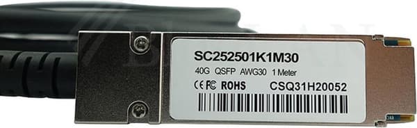 BlueOptics QTAPCABLE3M InfiniBand-kabel 3 m QSFP Svart (QTAPCABLE3M-BL)