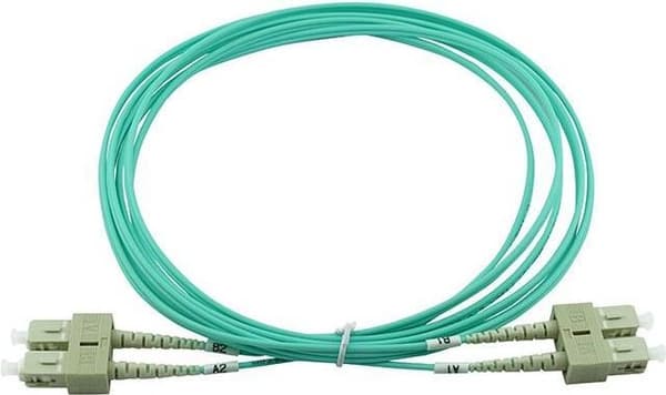 Yhteensopiva Corning 575702K512000001M BlueOptics duplex valokuitu kaapeli, SC-UPC/SC-UPC beige, 1 metri, multimode, G50/125µm OM3, tulovaimennus: all