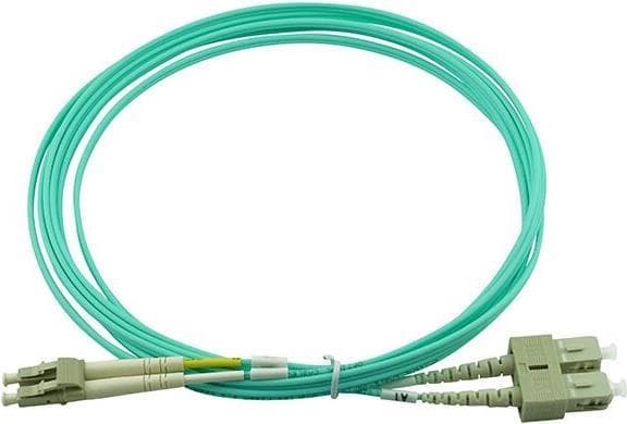 Kompatibel Corning 055702T512000002M BlueOptics Duplex fiberoptisk patchkabel, LC-UPC/SC-UPC beige, 2 meter, multimode, G50/125µm OM3, ingångsdämpning