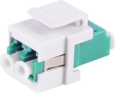 S/CONN maksimale tilslutningsmuligheder fiberoptisk keystone-stik, LC-LC, duplex, aqua (08-10202)