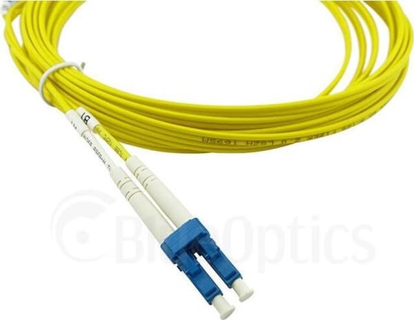 Kompatibel Huawei SS-OP-D-LC-S-5 BlueOptics duplex fiberoptisk patch-kabel, LC-UPC/LC-UPC beige, 5 meter, single mode, E9/125µm G.657.A1, indgangsdæmp