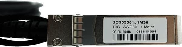 BlueLAN passiivinen DAC-kaapeli, SFP+ - SFP+ 10GBASE-CR, 2m, AWG30 SFP+ kupariratkaisu koostuu kahdesta SFP+ -moduulista ja 100 ohmin datakaapelista.