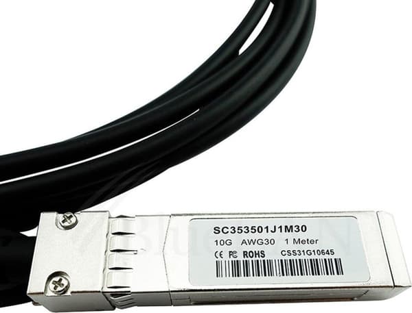 BlueOptics SFP-10G-DAC-0.5M-3C-BL InfiniBand-kabel 0.5 m SFP+ Orange (SFP-10G-DAC-0.5M-3C-BL)