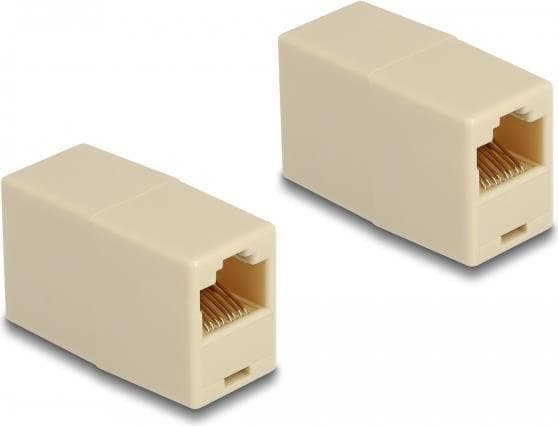 Delock Adapter RJ45-sockel till RJ45-sockel UTP beige (88034)
