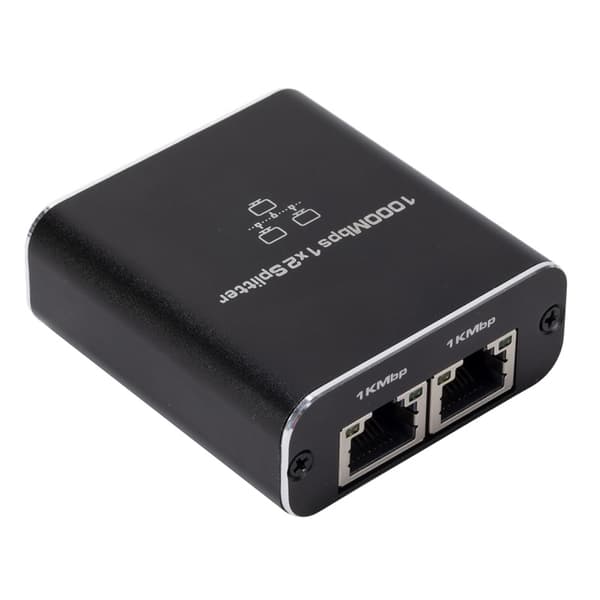 RJ45-Splitter 1 till 2 för 1000M Nätverk