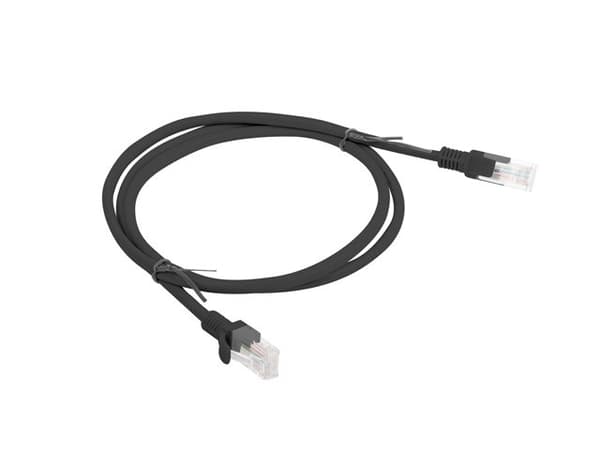 Lanberg Patchcord RJ45, kat. 5e, UTP, 1m, sort
