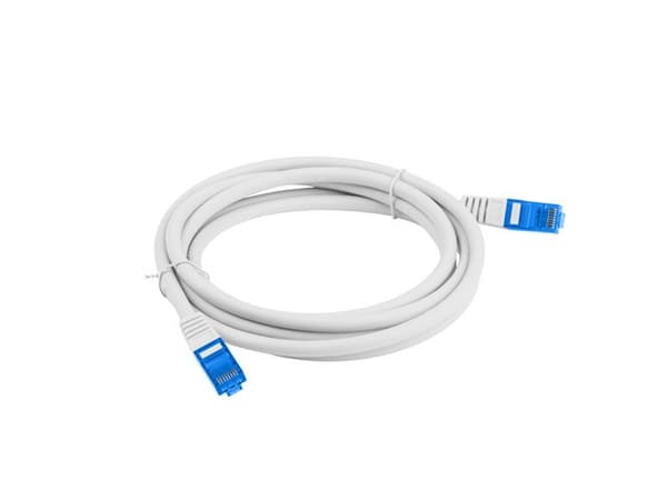 LANBERG PATCHCORD S/FTP CAT.6A 3M GRÅ LSZH