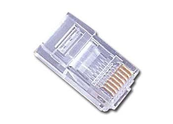 Cablexpert PLUG3UP6/100 ledningsstik 1 Gennemsigtig