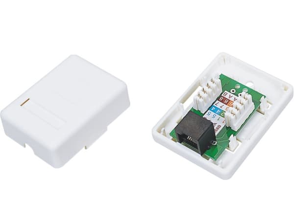 Alantec GN001 ledningsstik RJ45 Hvid