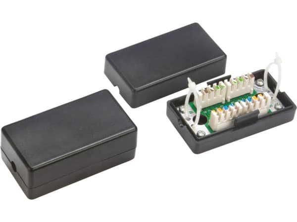 Alantec WTM06 nätverkskopplingsdosa Cat5e Svart