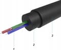 Miniatyrbild 4 av 5: 3.5mm cotton braided audio extension cable 3m Vention VAB-B06-B300-M black
