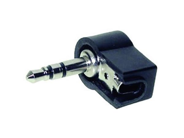 Jack-stik 3,5 mm Stik, vinklet Poltal: 3 Stereo Sort TRU COMPONENTS 1 stk