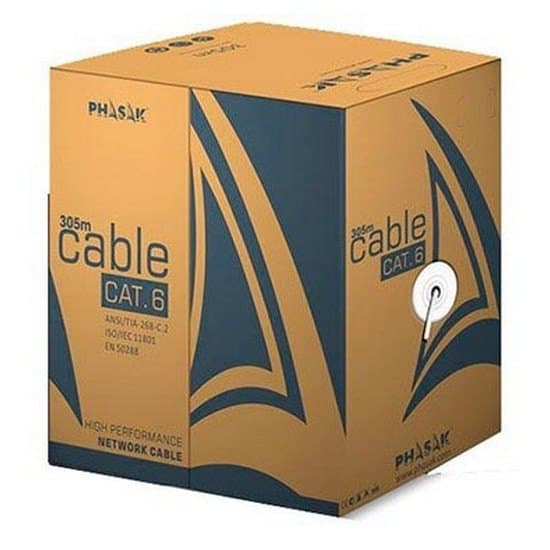 Phasak Utp Cat6 Rj45 305 M Grå