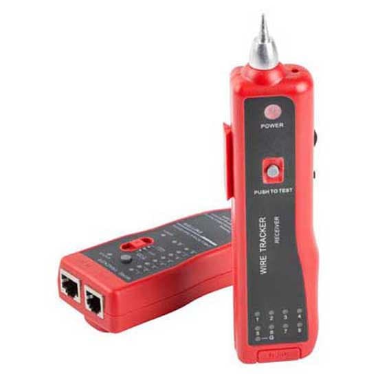 Lanberg Kabeltester Nt-0501 Rj45/rj12/rj11/coax Röd