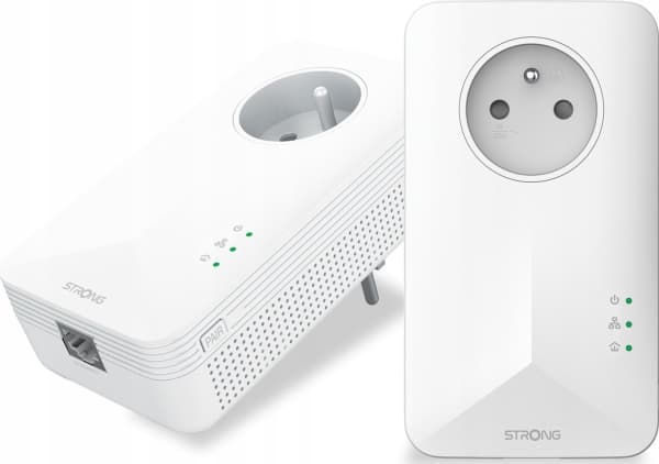Strong PowerLine 1000 Kit, 1000 Mbit/s, IEEE 802.3, IEEE 802.3u, Gigabit Ethernet, 10,100,1000 Mbit/s, HomePlug AV2, 128-bit AES