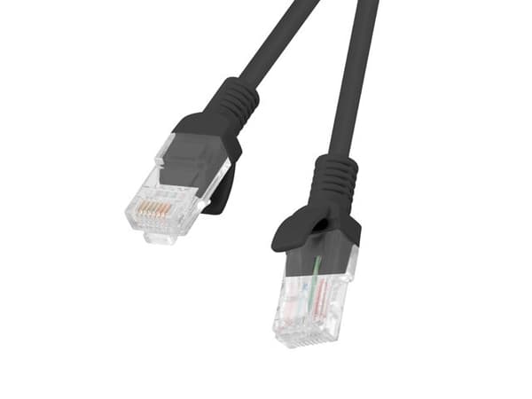 Patchcord UTP Lanberg PCU6-10CC-0500-BK (RJ45 - RJ45 ; 5m; U/UTP; 6; svart färg)