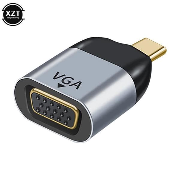 Typ C till VGA - USB 3.1 Typ C till HDMI-adapter, RJ45-uttag, 4K-8k 60Hz projektion, hane till hona,