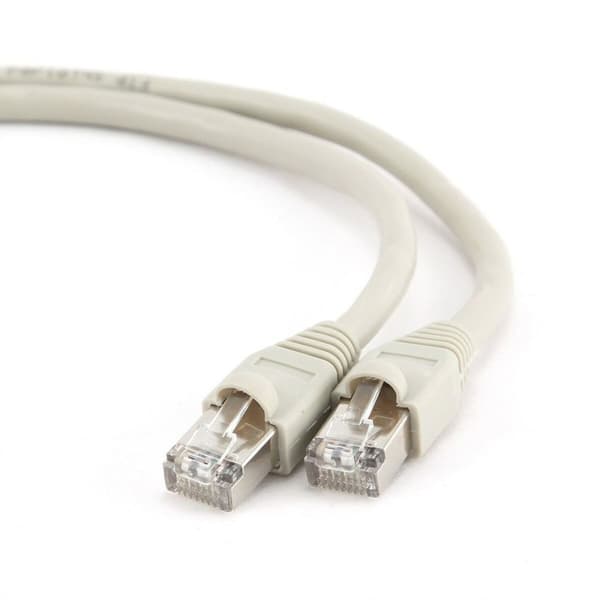 Nätkabel UTP Styv Kategori 6 GEMBIRD PP6U-5M Vit Grå 5 m