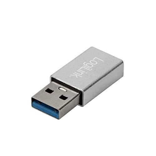 LOGILINK AU0056 USB 3.2 GEN1 TYPE-C TILL USB-C ADAPTER (KVINNLIG) AR Silver