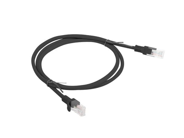 1 metrin Cat6 UTP -verkkokaapeli musta