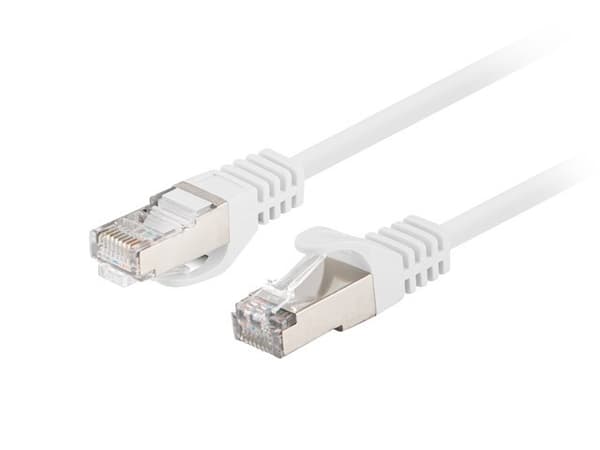 25 Cm Cat6 FTP Nätverkskabel Vit