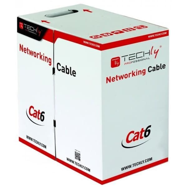 Techly ITP-C6F-FL, 305m, Cat6, F-UTP (FTP), Grå