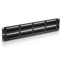 Miniatyrbillede 1 af 5: Trendnet Cat6 48 Port Unshielded Patch Panel Sort