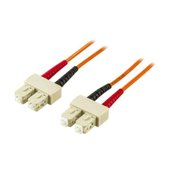 DELTACO SC-SC Duplex multimode 1.0m optisk fiberkabel