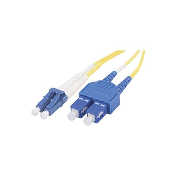 DELTACO fiberkabel LC - SC, duplex, singlemode, 2m