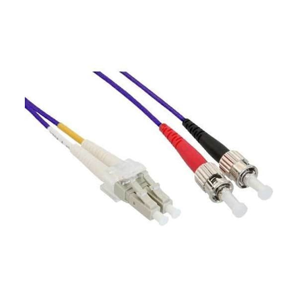 InLine LC-ST, multimode 50/125µm optisk fiberkabel, längd 2 m