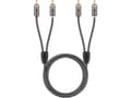 Miniatyrbild 5 av 5: Goobay 65292, 2 x RCA, Handkontakt, 2 x RCA, Handkontakt, 1 m, Grå
