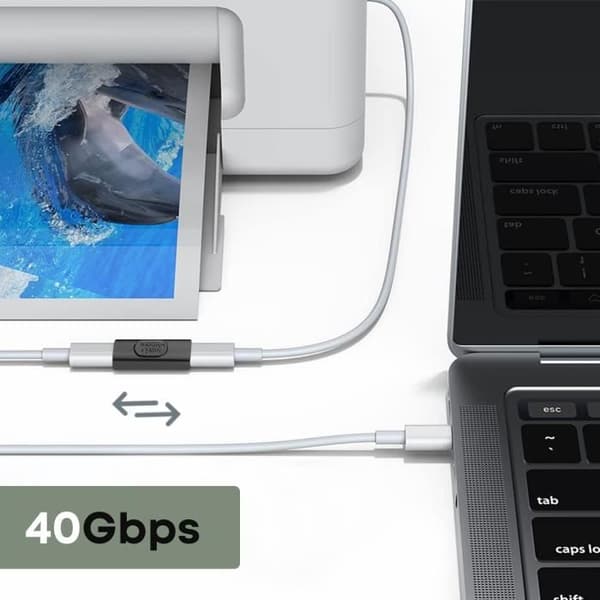 USB-C honadapter 3 i 1 Laddning, synkronisering, videosvart