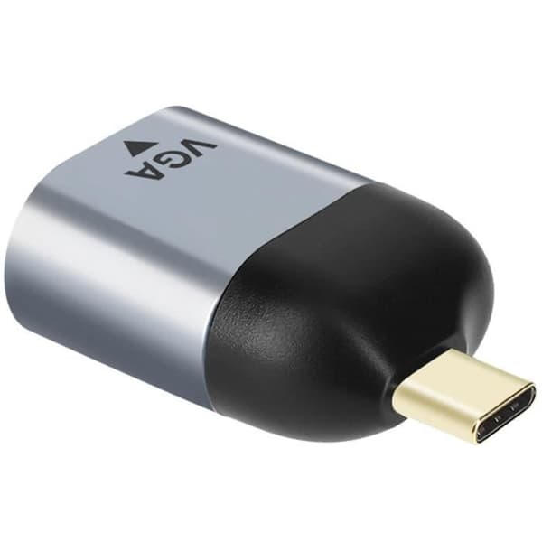 USB-C hane till VGA hona videoadapter 1080p Upplösning Kompakt grå