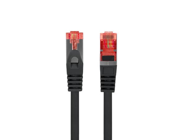 LANBERG Patchcord cat.6 FTP LSZH CU 10m black Fluke passed