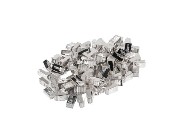 Lanberg PLS-5000 trådkontakt RJ-45 Rostfritt stål, Transparent