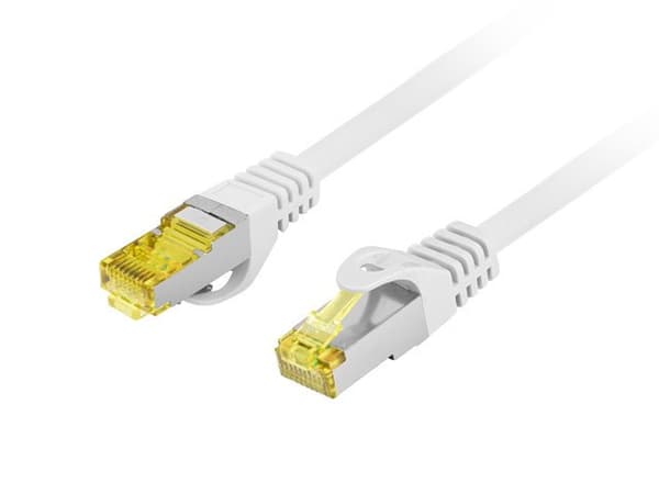 LANBERG PATCHCORD S/FTP CAT.6A 10M GRÅ 100% CU LSZH