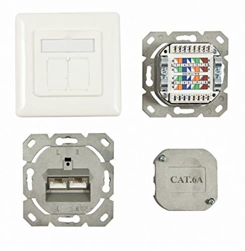 Synergy 21 S216357 2 x RJ-45 vitt uttag (S216357) Vit