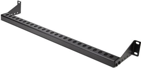 StarTech.com 1U rackkabelstyring med justerbar dybde, kabelstyringsbeslag til organiseret 19" rack/serverskab, horisontal rackkabelstyring, snørestang