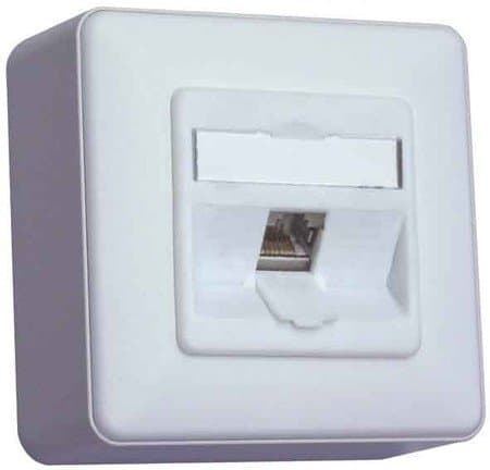 METZ CONNECT 1309110002-E fatning RJ-45 hvid (1309110002-E-90)