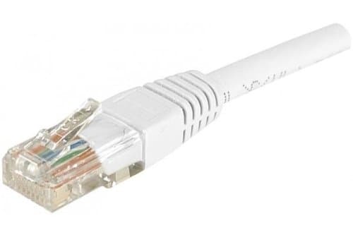 Tilslut 7 m kobber RJ45 U/UTP Kat. 6 Patch ledning – Hvid