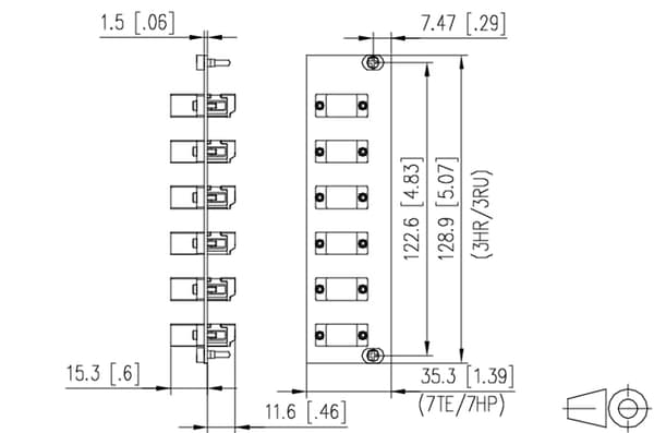 METZ CONNECT OpDAT REGpro frontpanel 6xLC-D UPC OS2