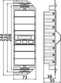 Miniatyrbillede 2 af 2: BTR NETCOM 130B11S30301-E RJ-45 perleeffekt - hvid fatning (130B11S30301-E)