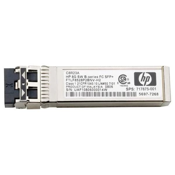 HPE SFP+ - 1 Fibernätverk - För fiberoptiskt nätverk, datanätverk - 8 Gigabit Ethernet fiberoptik - 8GBase-SW- REFURBISHED