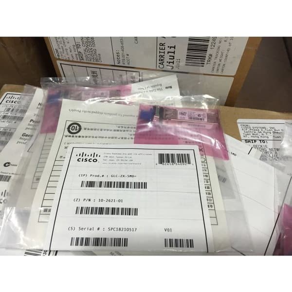 Modultransceiver SFP - Cisco - 1000BASE-ZX - 1550nm - Enkelt läge - Hot-swap- USED