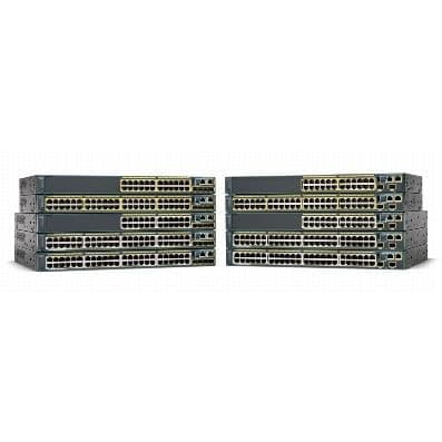 CISCO CATALYST 2960S-48LPD-L - SWITCH - ALLMÄNT...- USED Svart