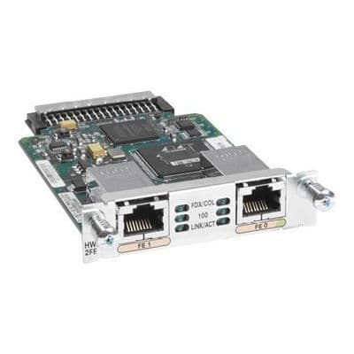 Cisco High-Speed WAN Interface Expansion Card - HWIC - 10 Mb LAN, 100 Mb LAN - 10Base-T, 100Base-TX - 2 portar- USED