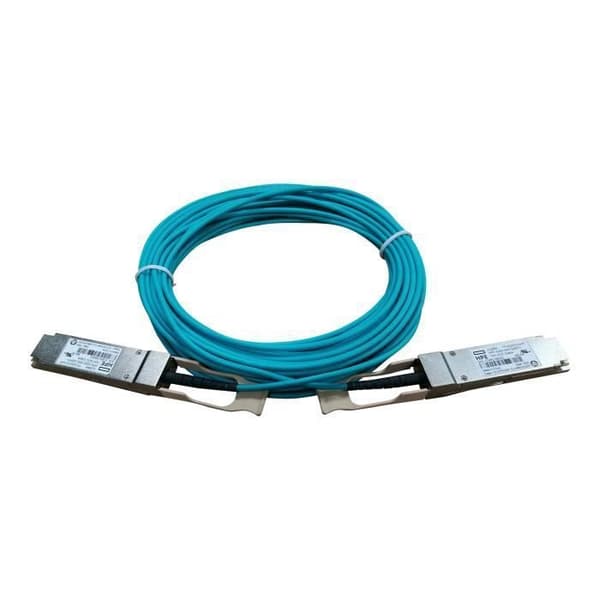 HPE X2A0 aktiv optisk kabel QSFP+ nätverkskabel för QSFP+ 10 m aktiv fiberoptik- USED