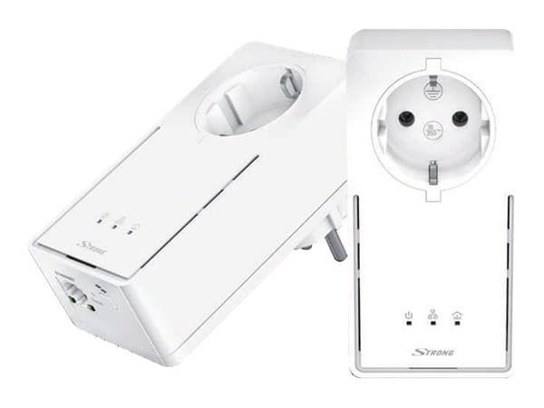 Strong Powerline 2000 KIT, 2000 Mbit/s, IEEE 802.3, IEEE 802.3ab, IEEE 802.3u, Tyyppi F, Gigabitti Ethernet, 10,100,1000 Mbit/s, HomePlug AV2