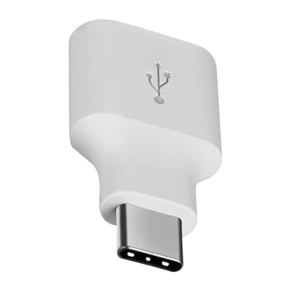 Google Original USB OTG hona till USB-C hane-adapter, vit