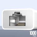 Miniatyrbild 3 av 4: Vit RJ45 Ethernet-adapter för Windows och Macbook-datorer, 1000 Mbps
